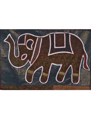 Lal Haveli Handmade Vintage patchwork Elephant Wall Hanging Runner Decoration 2