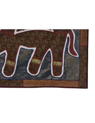 Lal Haveli Handmade Vintage patchwork Elephant Wall Hanging Runner Decoration 3