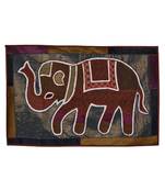 Lal Haveli Indian wall Hanging Decal Elephant Art Decoration 40 X 16 Inches