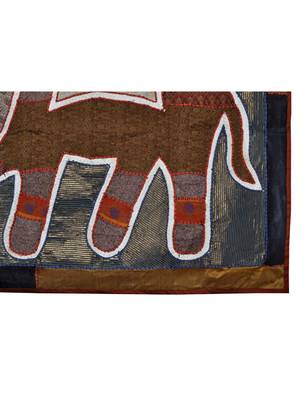 Lal Haveli Indian Wall Decorative Hanging Tapestry Elephant Animal Wall Decal Panel 3