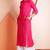 Pink plain rayon stitched kurti
