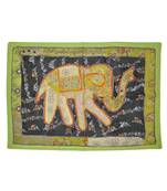 Lal Haveli Mirror Work Cotton Wall Hanging Embroidered Tapestry patchwork 26 By 38 Inches