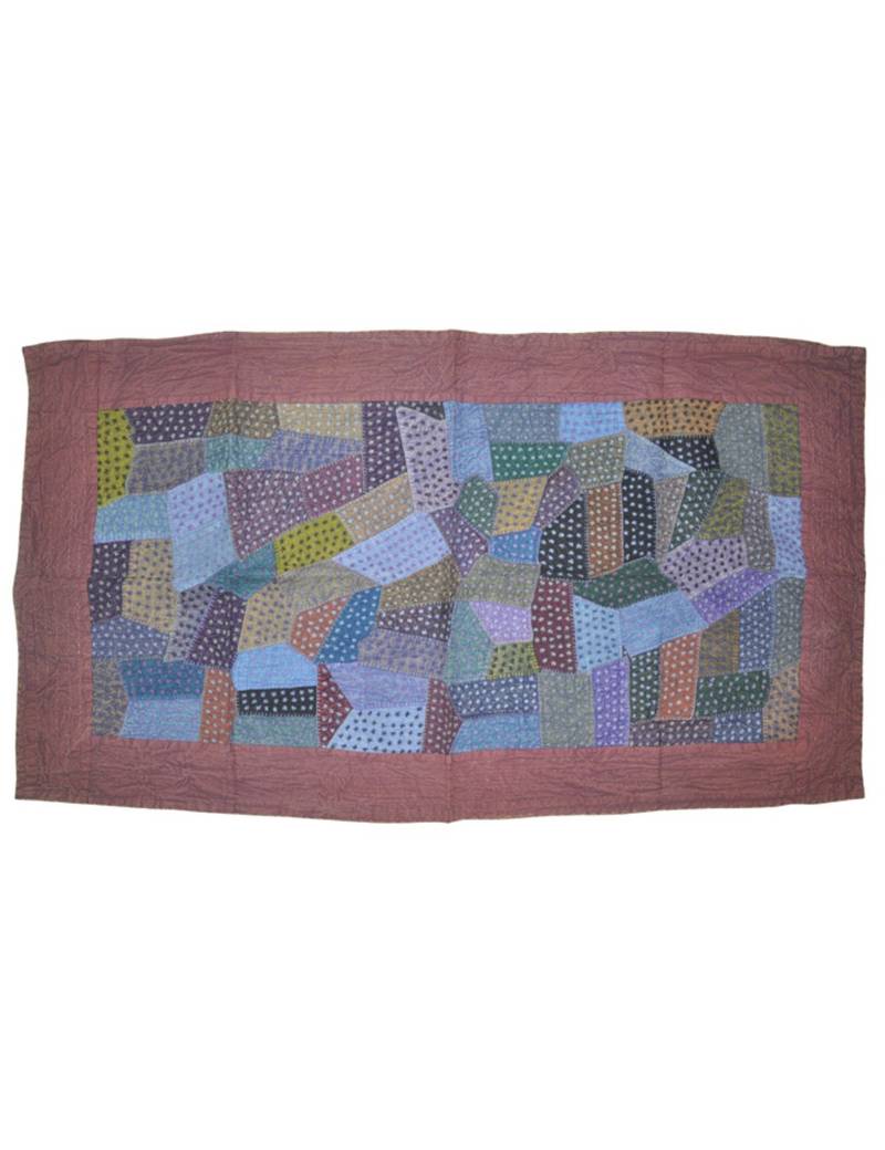 Embroidery patchwork Vintage Cotton Wall Hanging Tapestry 33 By 56 Inches