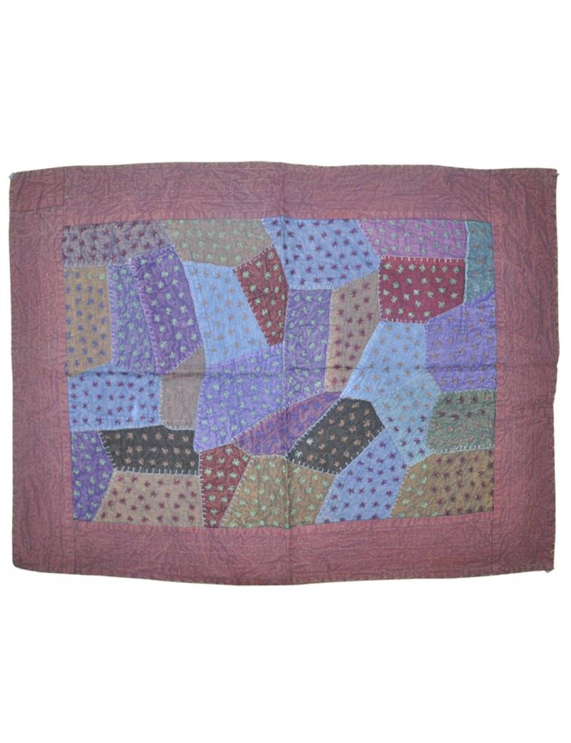 Vintage patchwork Embroidery Cotton Wall Hanging Tapestry 23 By 31 Inches