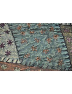 Designer patchwork Embroidery Cotton Wall Hanging Tapestry 20 By 33 Inches 2