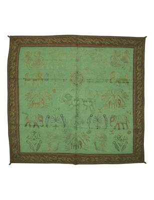 Lal Haveli Home Decor Hand Embroidery Work Cotton Wall Hanging Tapestry 36 Inches 1