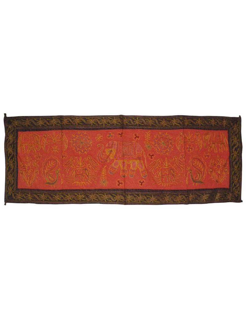 Lal Haveli Home Decorative Embroidery Work Design Cotton Table Runner 18 X 54 Inch