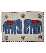 Cotton Wall Hanging Adorn Kantha Work patchwork Embriodery 40 X 58 Inches