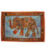 Home Decorative Designer Embroidered Elephant Art Work Tapestry