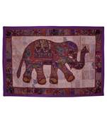 Ethnic Designer Traditional Embroidered Work Elephant Cotton Tapestry