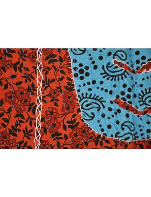 Kantha Stitch patchwork Embriodery Cotton Wall Hanging 40 X 58 Inches 2