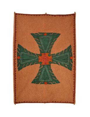 Lal Haveli Cross patchwork Design Cotton Wall Hanging Tapestry 53 X 36 Inch 1