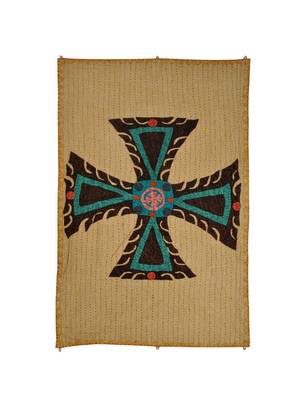 Lal Haveli Decorative Cross wall Hanging Housewarming Gifts 53 X 34 Inch 1