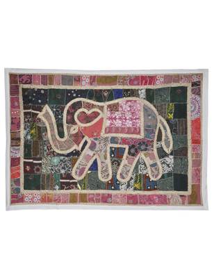 Home Decorative Embroidery Design patchwork Traditional Elephant Wall Hanging 1
