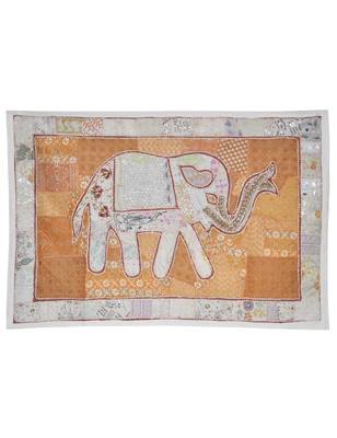 Rajasthani Embroidery Design Wall Hanging Traditional patchwork Cotton Tapestry 1