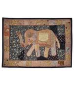 Traditional Handcrafted patchwork Design Elephant Work Wall Hanging