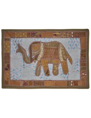Home Decorative wall Hanging Indian Embroidery Design Cotton Tapestry 1