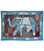Elegant Cotton patchwork Embroidery Design Elephant Work Cotton Wall Hanging