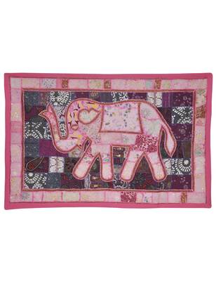 Handmade Decorative Embroidery Design patchwork Indian Cotton Wall Hanging 1