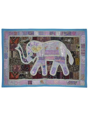 Home Decorative Embroidery Design patchwork Cotton Wall Hanging Tapestry 1