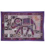 Indian Handmade Elephan Work wall Hanging For Room Decoration 101 X 152 Cm