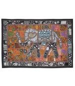 Indian Decorative Embroidery Design Handmade Elephant Work Cotton wall Hanging