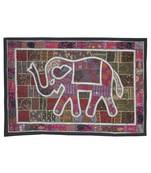 Rajasthani Handmade Elephant Work Cotton wall Hanging 101 X 152 Cm