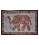 Traditional Home Decorative Elephant Work Design Vintage Cotton wall Hanging
