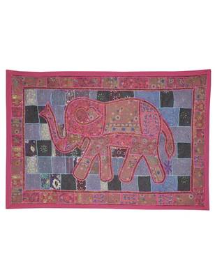 Rajasthani Hand D  cor Embroidery Design Vintage wall Hanging Tapestry 1