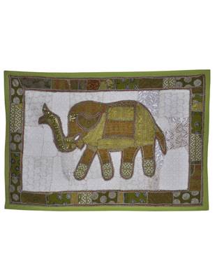 Handcrafted Embroidery Design Cotton patchwork Wall Hanging Tapestry 1