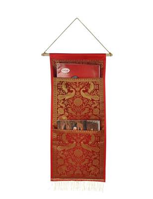 Lal Haveli 2 pockets wall Hanging Storage Organizer 24 X 10 Inch 1