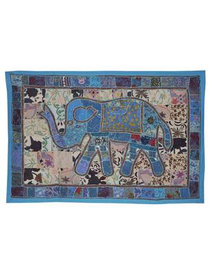 Ethnic Handmade Elephant Work Traditional patchwork Design Wall Décor 1