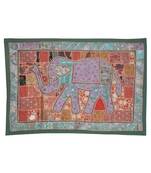 Ethnic Handmade Traditional patchwork Design Elephant Wall Hanging