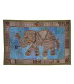 Traditional Designer Embroidered patchwork Cotton Wall Hanging Tapestry