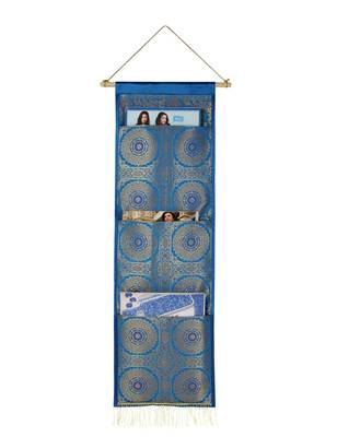 Lal Haveli Traditional wall Hanging 3 pocket Turquoise Color 34 X 10 Inch 1