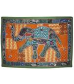 Traditional Sequin And patchwork Decorative Embroidery Design Elephant Wall Hanging