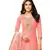 Pink Chanderi Women's Palazzo Suit With Heavy Embroidered Dupatta