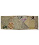 Wall Hanging Sequins Beads Mirrors Zari Silk Embroidery patchwork 20 X 60 Inches