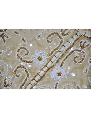 Wall Hanging Sequins Beads Mirrors Zari Silk Embroidery patchwork 20 X 60 Inches 3