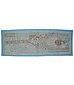 Wall Hanging Sequins Beads Mirrors Zari Silk Embroidery patchwork 20 X 60 Inches