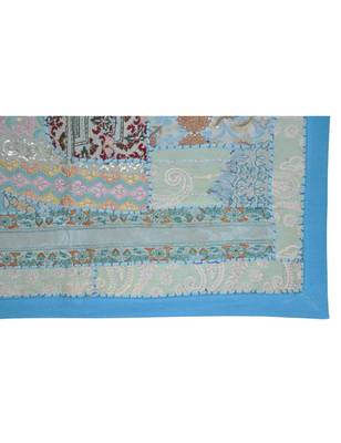 Wall Hanging Sequins Beads Mirrors Zari Silk Embroidery patchwork 20 X 60 Inches 4