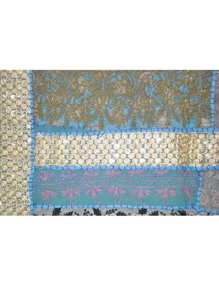 Wall Hanging Sequins Beads Mirrors Zari Silk Embroidery patchwork 20 X 60 Inches 2