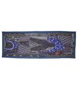 Wall Hanging Sequins Beads Mirrors Zari Silk Embroidery patchwork 20 X 60 Inches