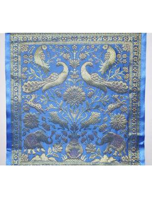 Lal Haveli Two pocket Silk wall Hanging For Home Decor 25 X 10 Inches 3
