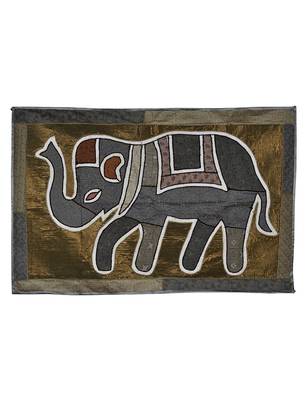 Lal Haveli Home Decorative Decal Vintage Silk wall Hanging Runner Tapestry 40 X 16 Inches 1