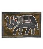 Lal Haveli Home Decorative Decal Vintage Silk wall Hanging Runner Tapestry 40 X 16 Inches