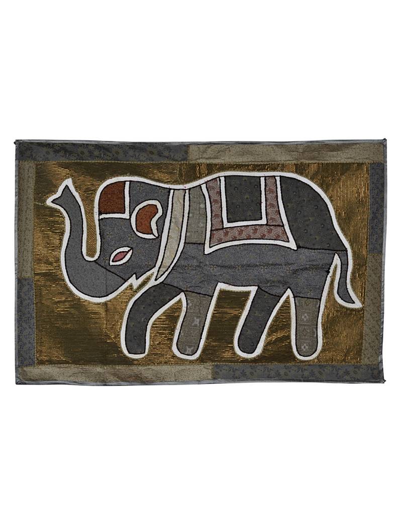 Lal Haveli Home Decorative Decal Vintage Silk wall Hanging Runner Tapestry 40 X 16 Inches