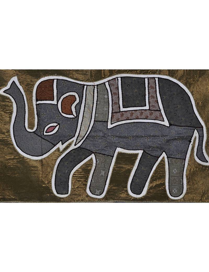 Lal Haveli Home Decorative Decal Vintage Silk wall Hanging Runner Tapestry 40 X 16 Inches