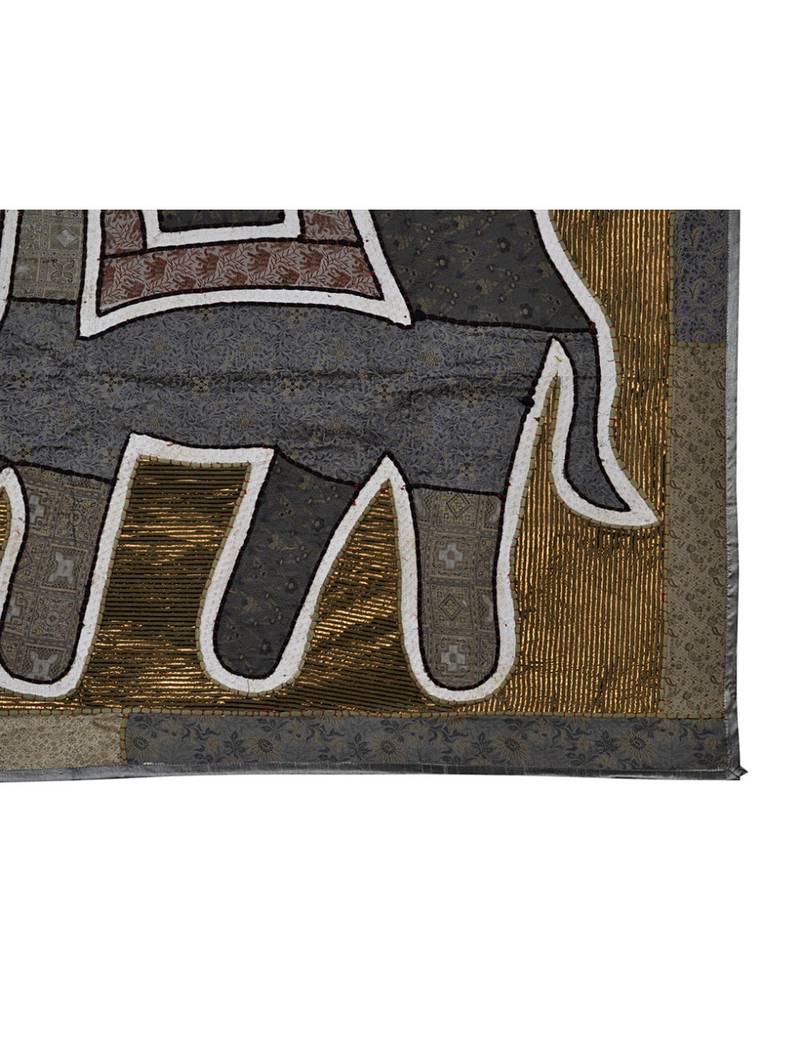 Lal Haveli Home Decorative Decal Vintage Silk wall Hanging Runner Tapestry 40 X 16 Inches