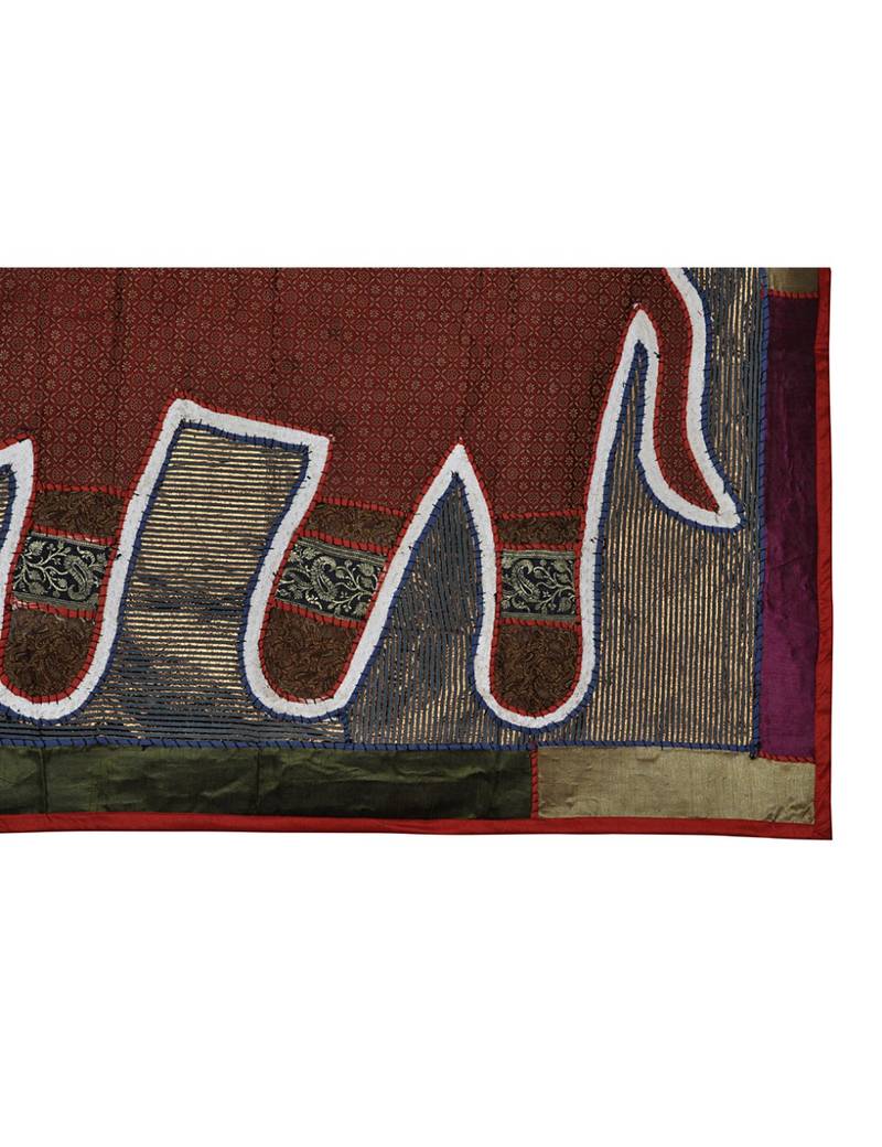 Vintage Animal wall Hanging Silk Tapestry Decorative wall Runner Valance